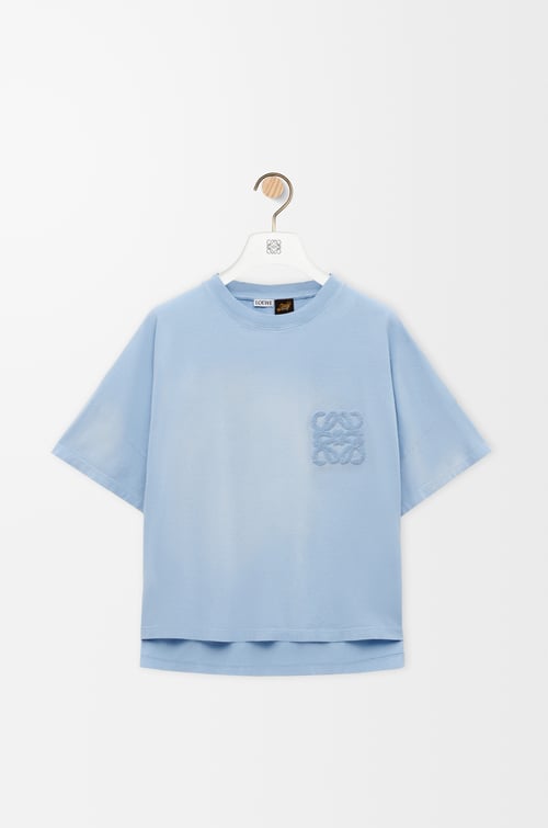 LOEWE Camiseta en algodón Azul Cielo