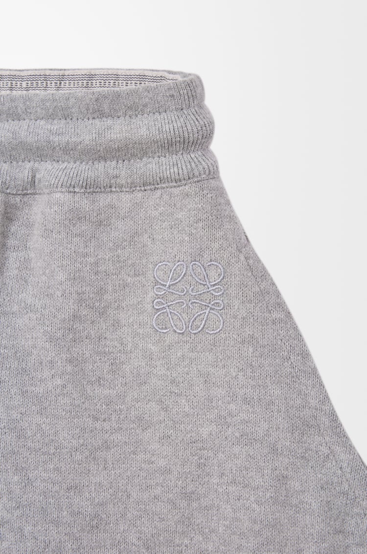 LOEWE Shorts in cotton Grey Melange