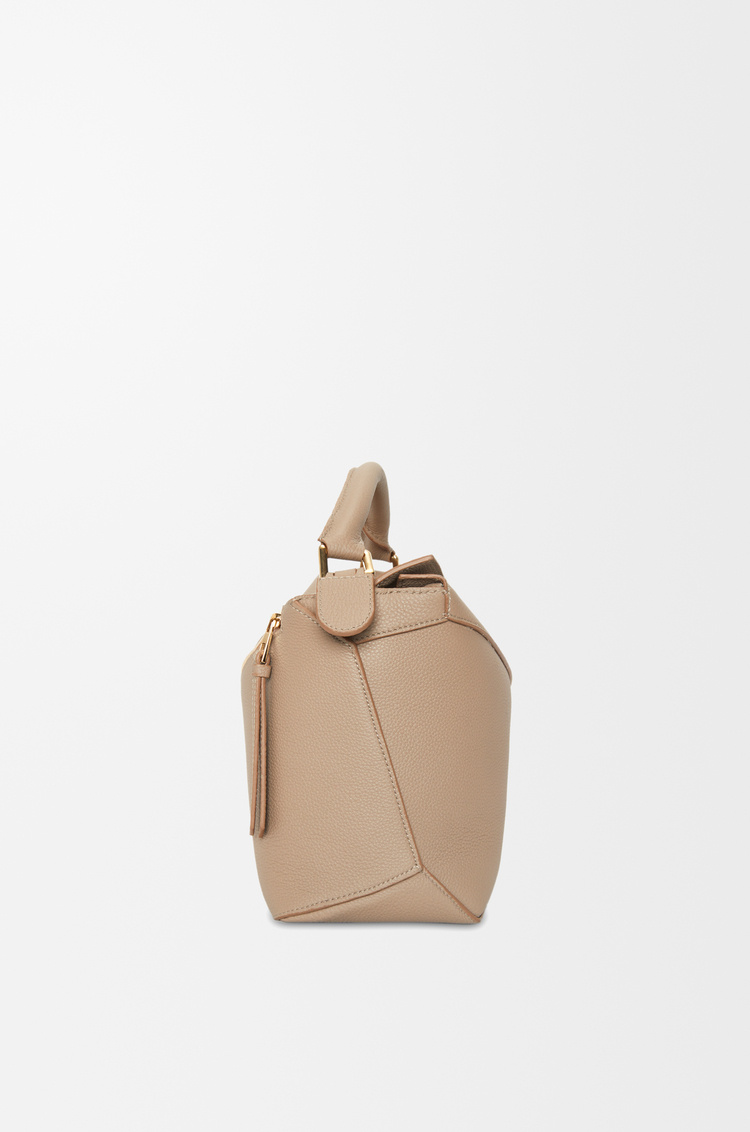 LOEWE Medium Puzzle Edge bag in soft grained calfskin Sand