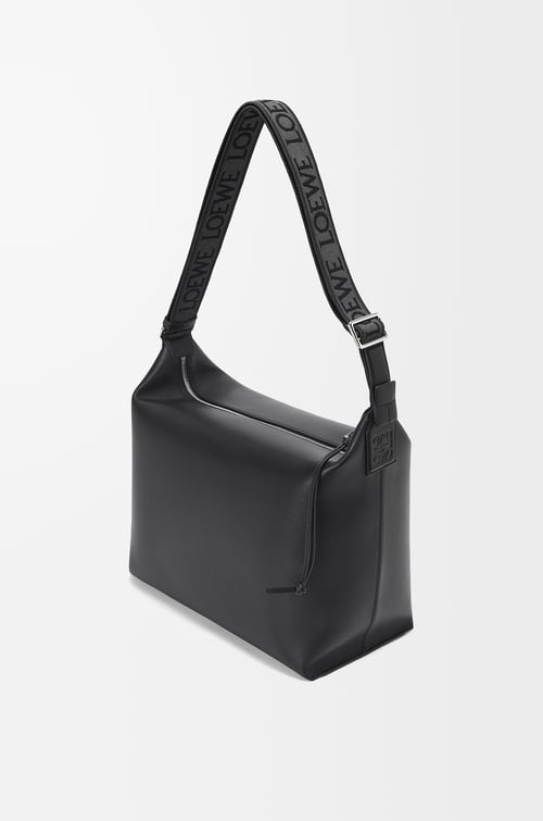 LOEWE キュービィ クロスボディバッグ（サプルスムースカーフ&ジャカード） ブラック