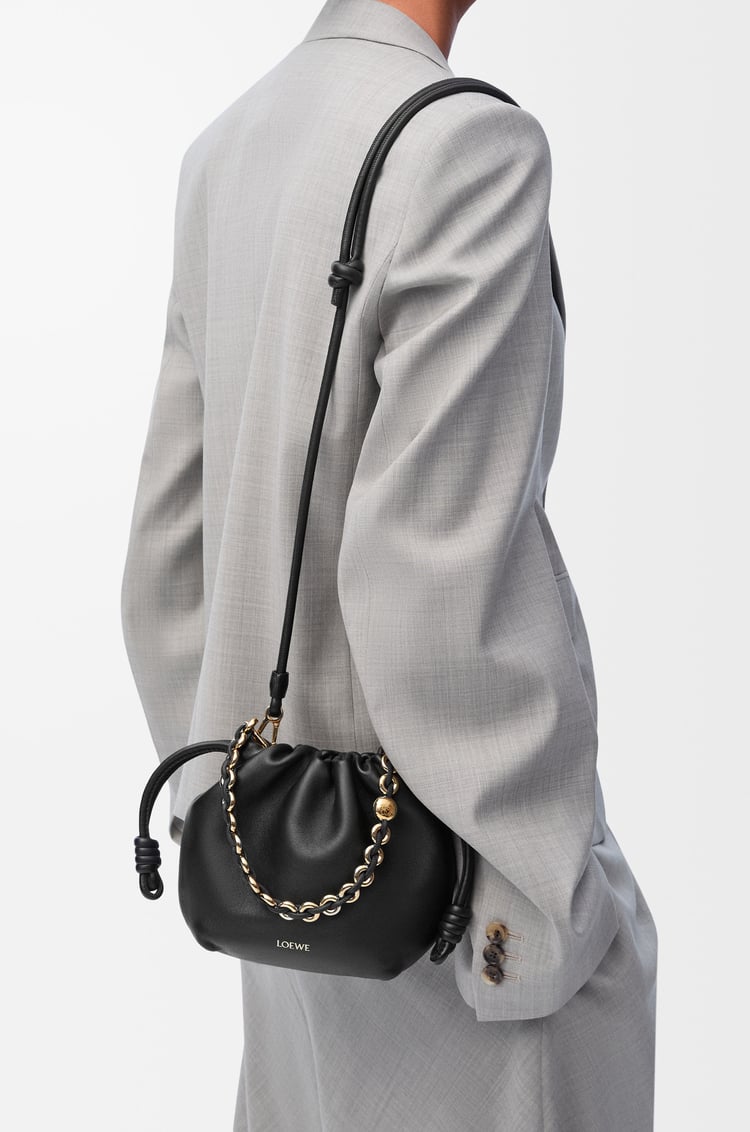 LOEWE Mini Flamenco purse in mellow nappa lambskin Black