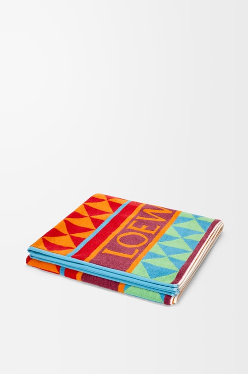 LOEWE Toalla en algodón Multicolor