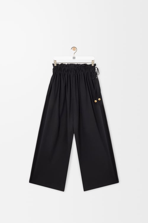 LOEWE Trousers in lyocell Black