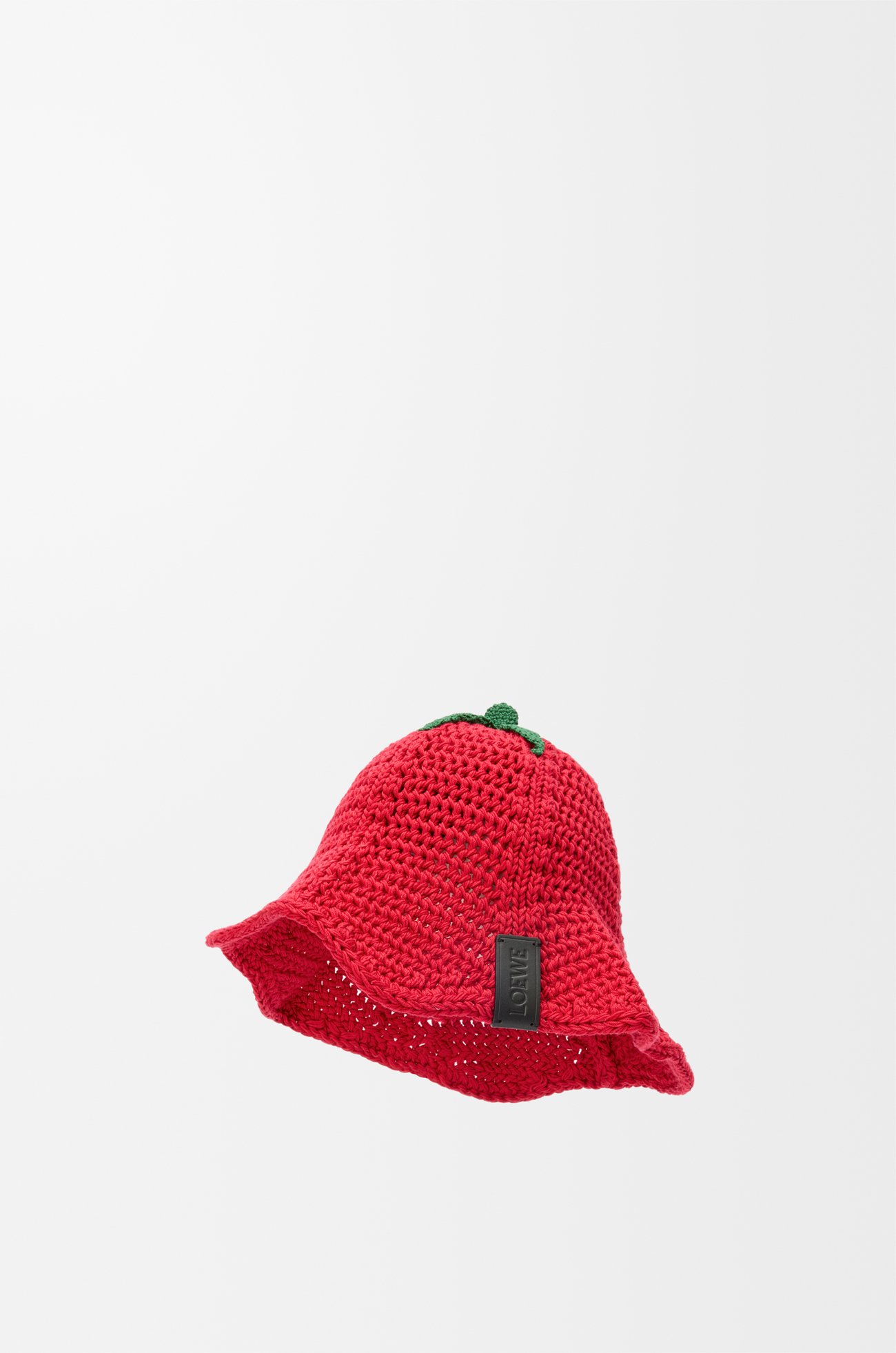 LOEWE トマト バケットハット（コットン） レッド/グリーン
