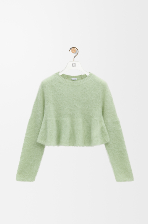LOEWE Jersey en mezcla de mohair Verde Claro