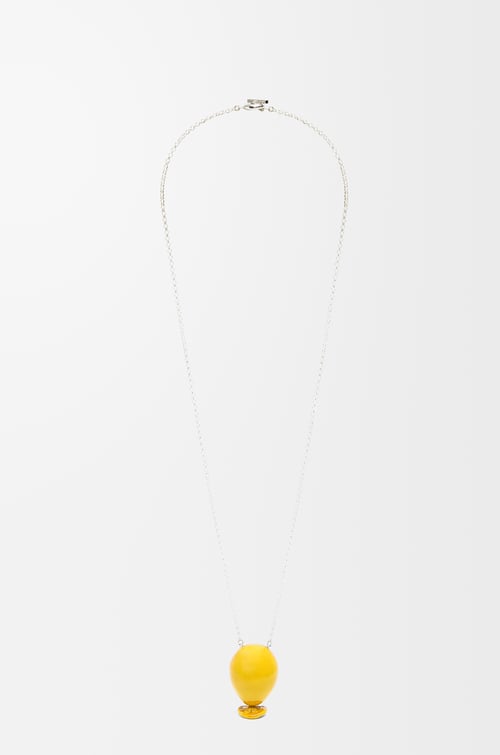 LOEWE Balloon pendant in sterling silver and enamel Yellow
