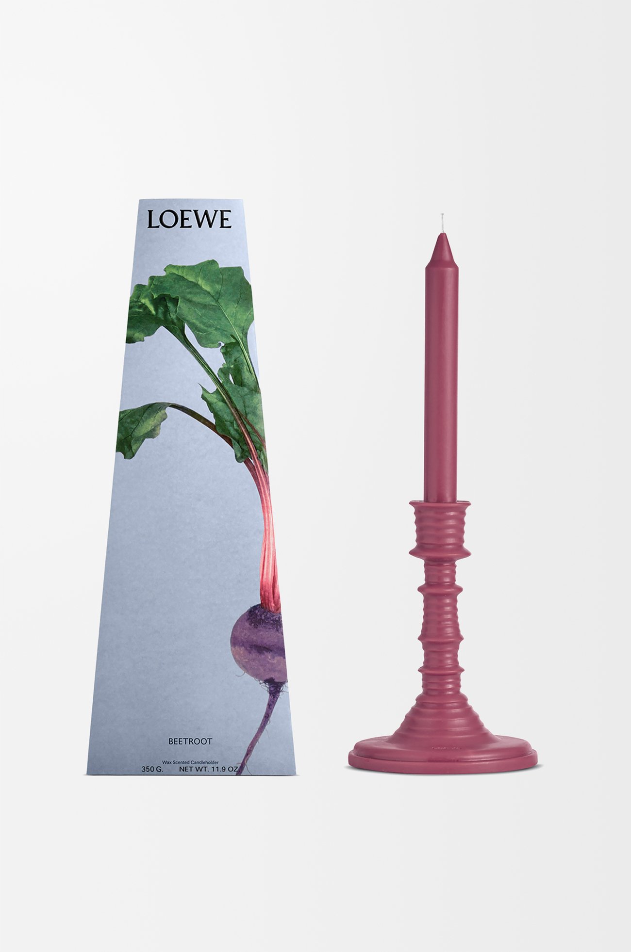 LOEWE Beetroot wax candleholder Magenta