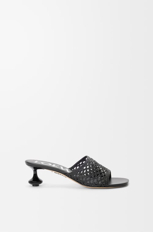 LOEWE Sandalia Toy en piel de ternera Negro