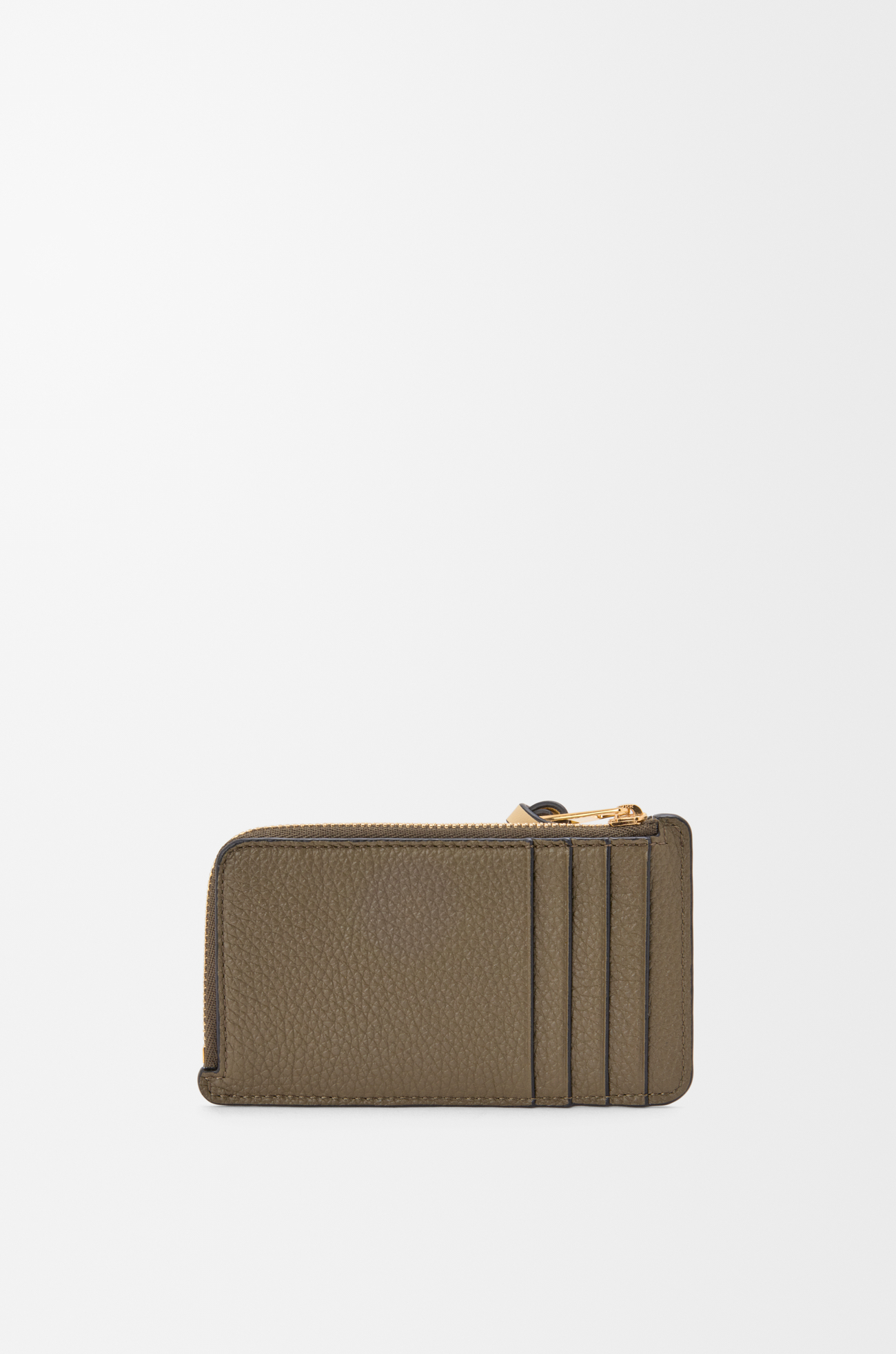 LOEWE コインカードホルダー（ソフトグレインカーフ） ダークカーキグリーン/ジンジャー