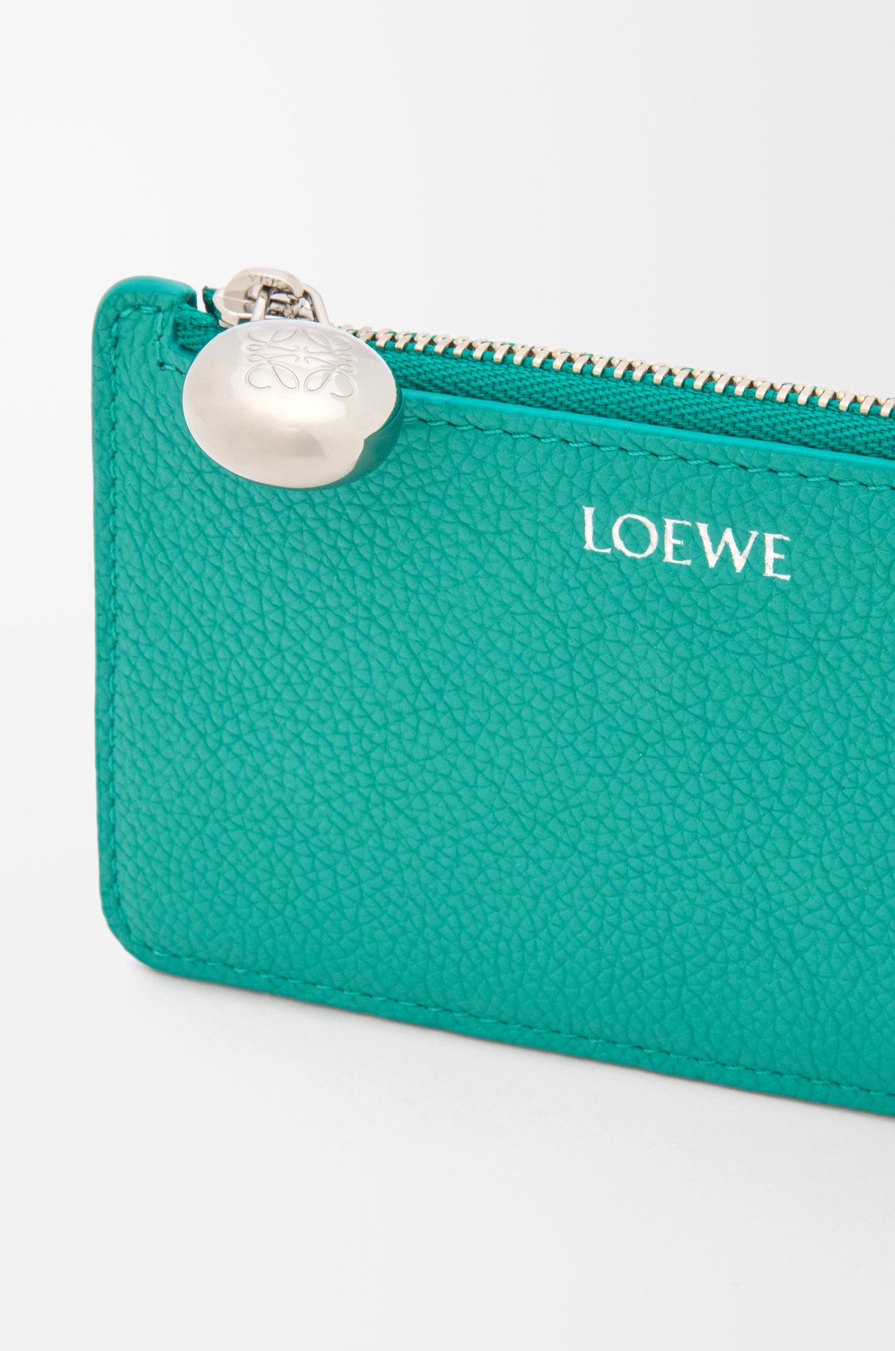 LOEWE ペブル コインカードホルダー（ペブルグレインカーフ） アクアマリン
