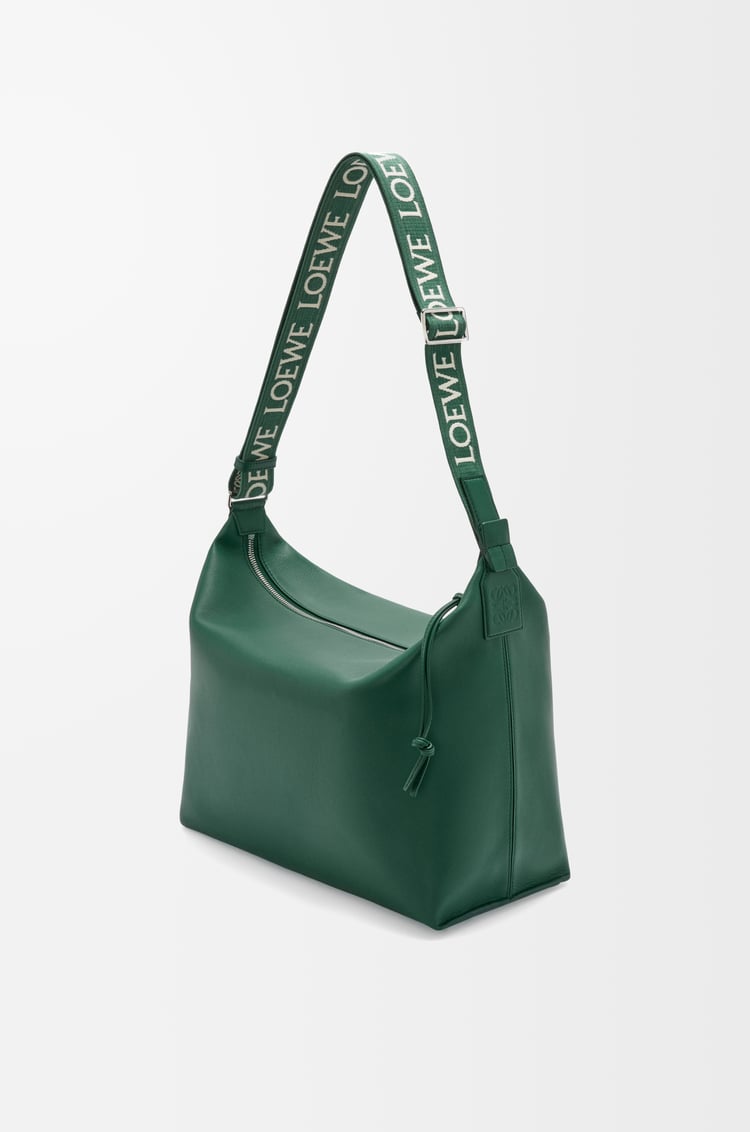 LOEWE キュービィ クロスボディバッグ（サプルスムースカーフ&ジャカード） エバーグリーン