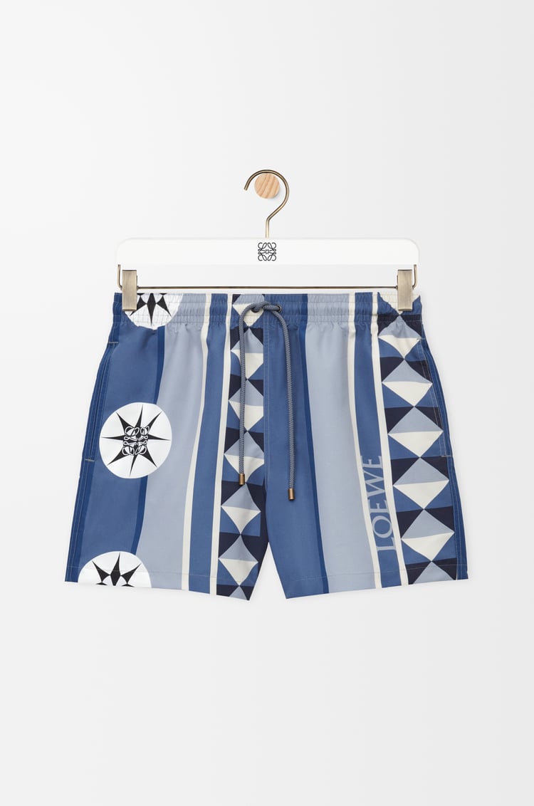 LOEWE Bañador en tejido técnico Azul/Multicolor