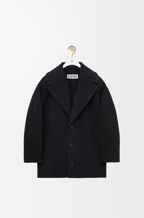 LOEWE Short coat in wool Black