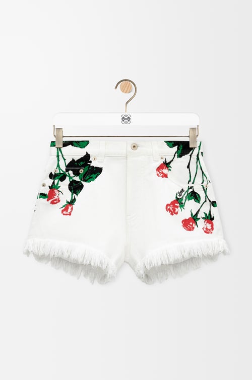 LOEWE Shorts in denim White