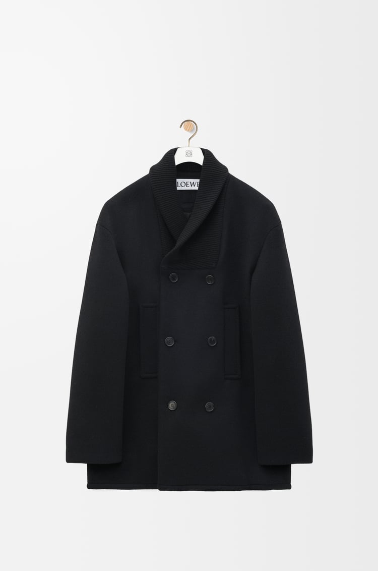 LOEWE Peacoat in wool Black