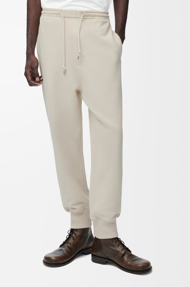 LOEWE Pantalón de chándal en algodón Avena Claro