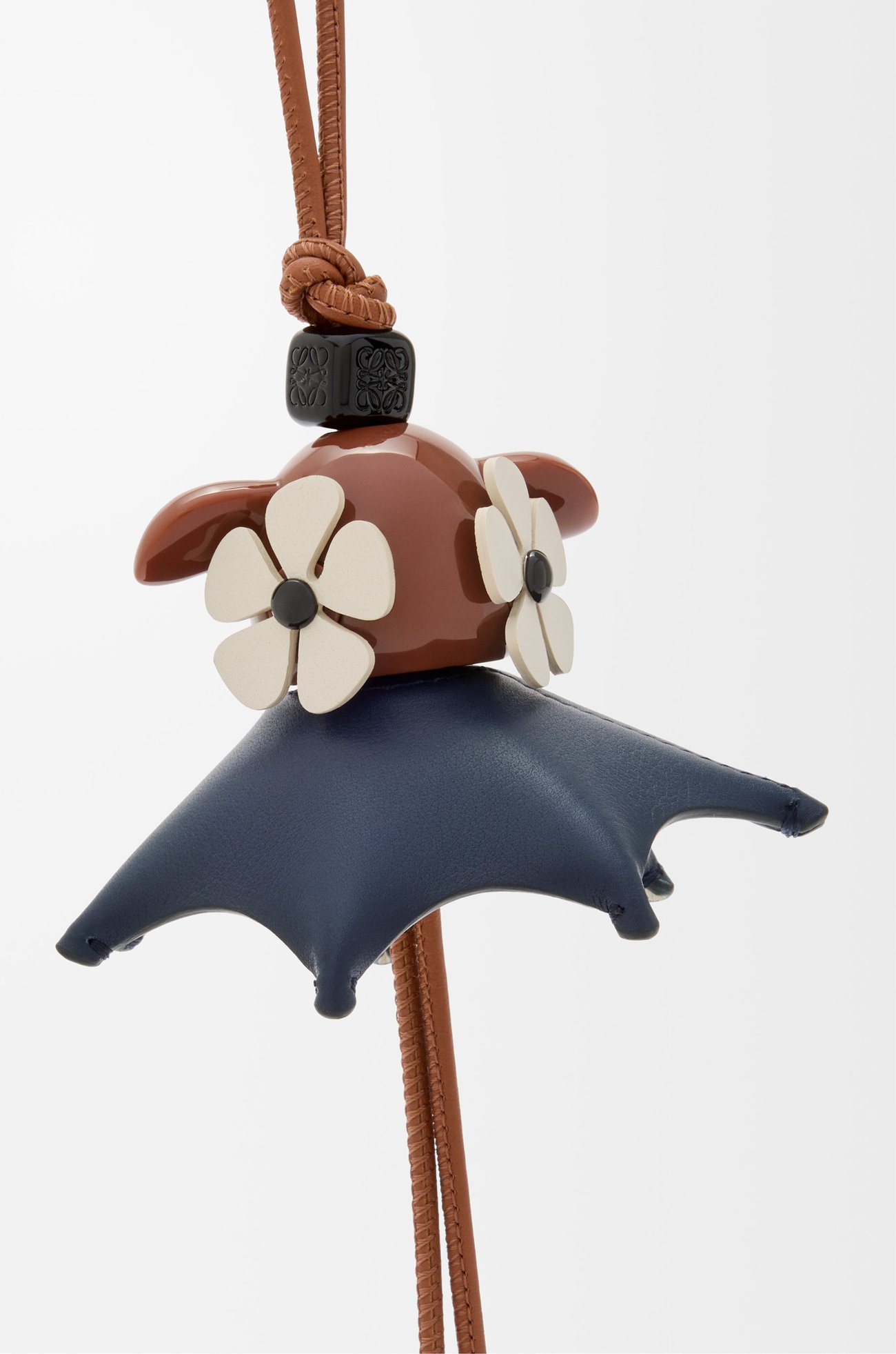 LOEWE Charm Plumeria Puzz Bronceado/Negro