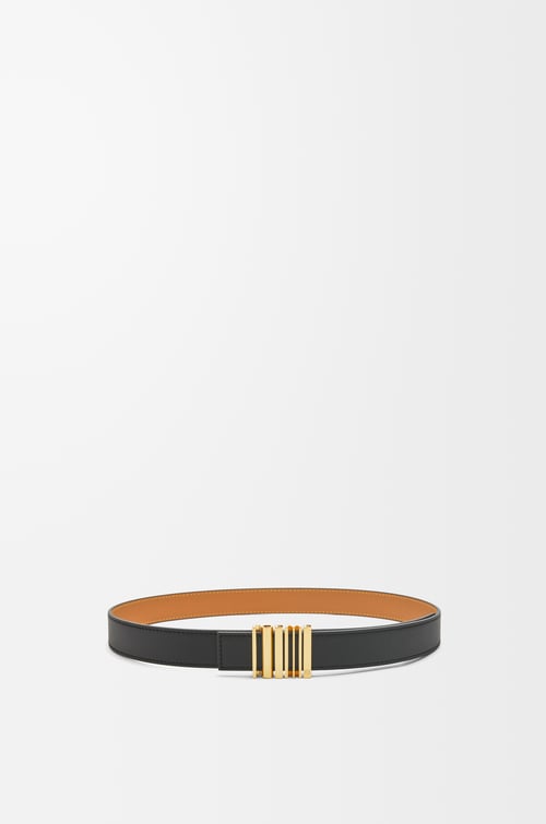 LOEWE LOEWE graphic belt in classic calfskin Black/Gold