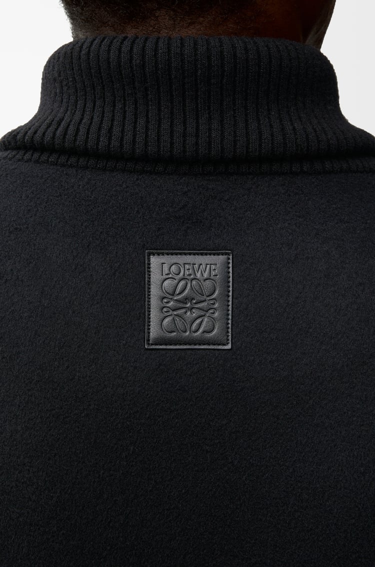 LOEWE Peacoat in wool Black