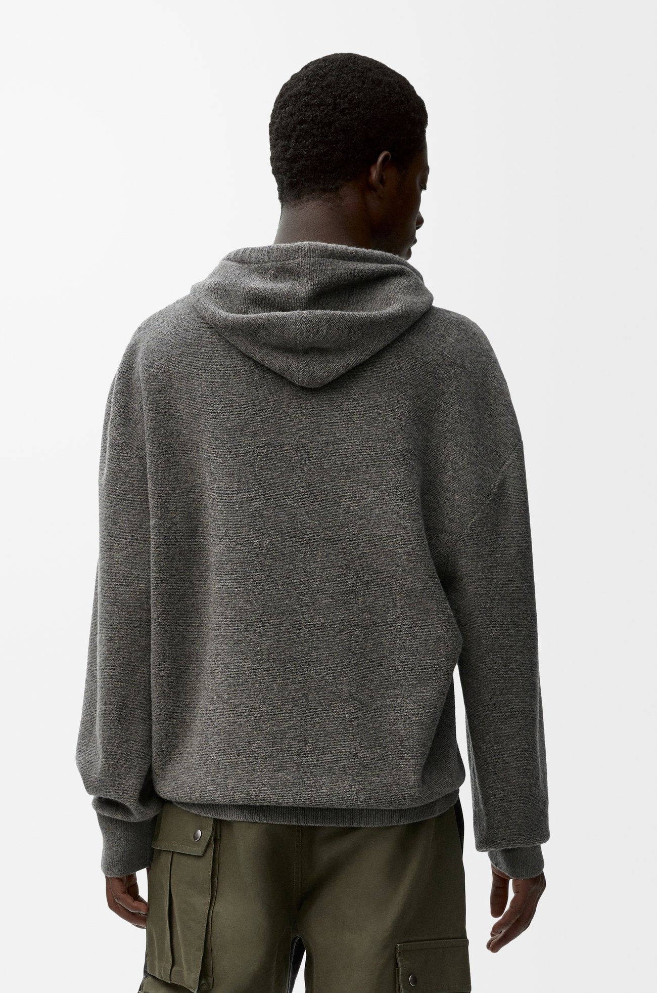 LOEWE Hoodie in wool Grey