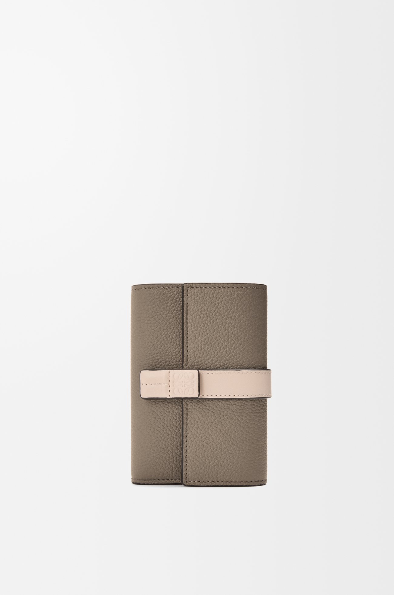 LOEWE バーティカル ウォレット スモール（ソフトグレインカーフ） トープ/タルク