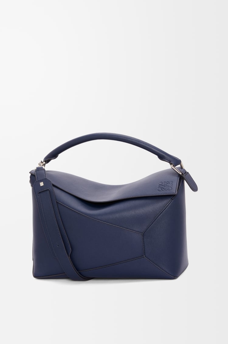 LOEWE Large Puzzle Edge bag in classic calfskin Abyss Blue