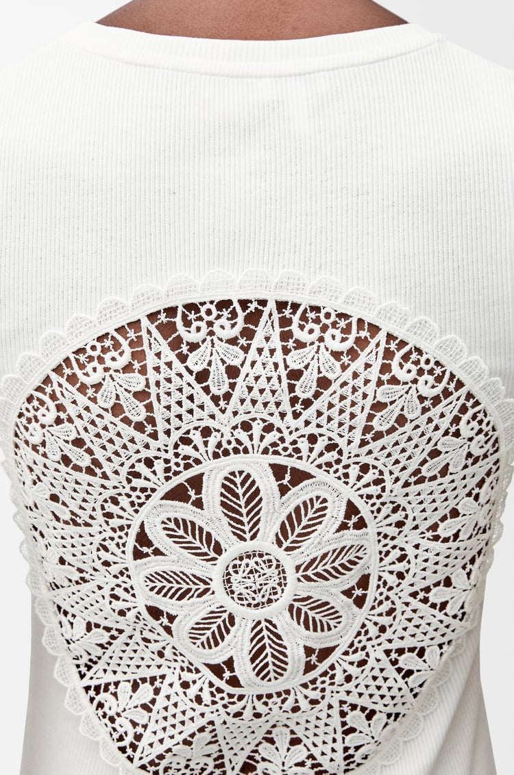 LOEWE Top sin mangas en algodón Blanco