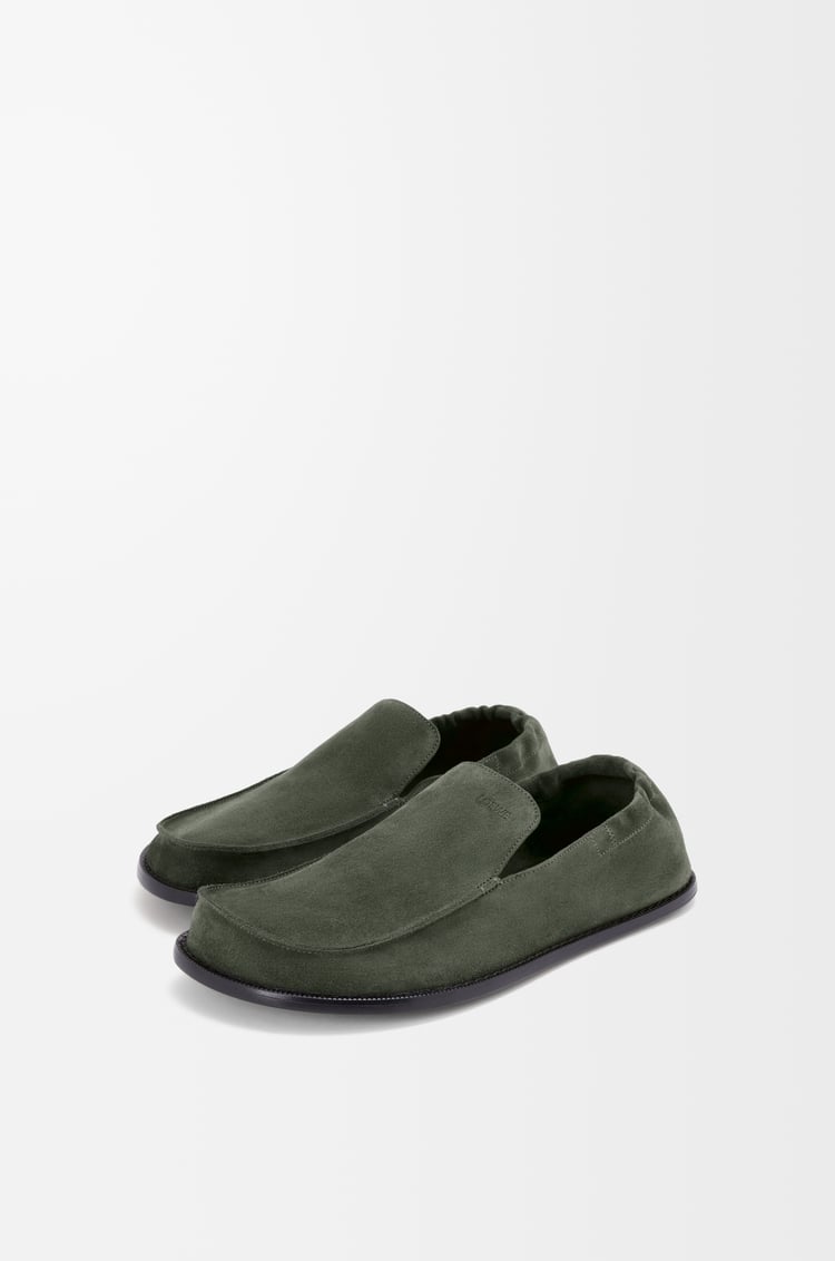 LOEWE Mocasín Flex en ante Salvia