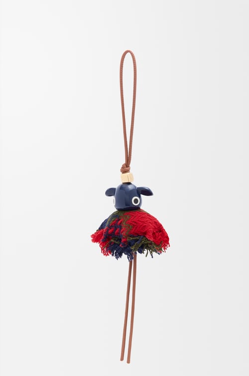 LOEWE Highland Puzz charm Tan/Blue
