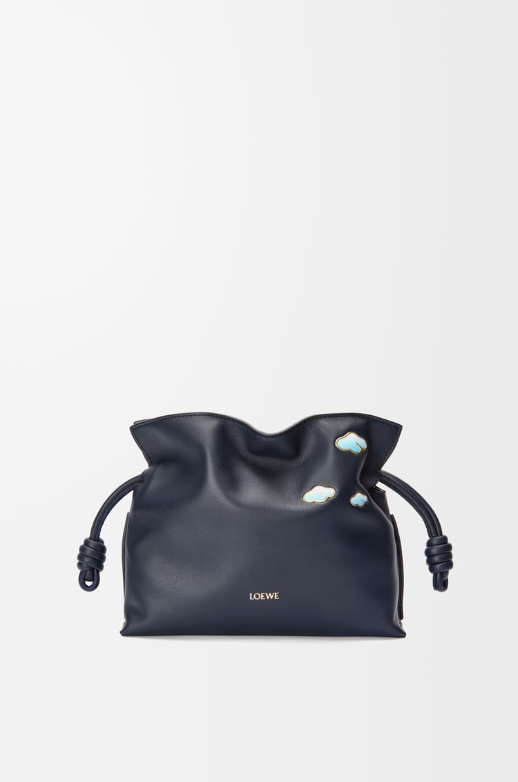 LOEWE Bolso Flamenco Clutch mini en piel napa de ternera Dark Ink