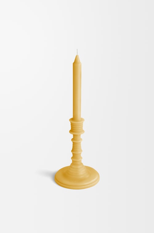 LOEWE Wasabi wax candleholder Yellow